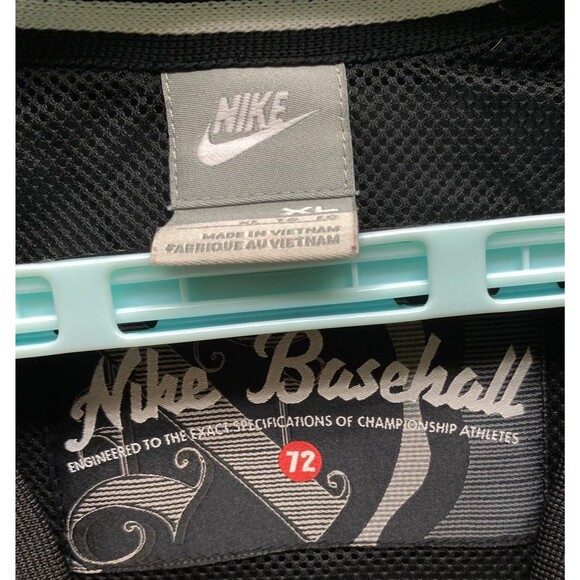 Vtg Nike Men's Sz XL Baseball 72 Engineered Black Pullover Windbreaker EUC - Picture 8 of 9